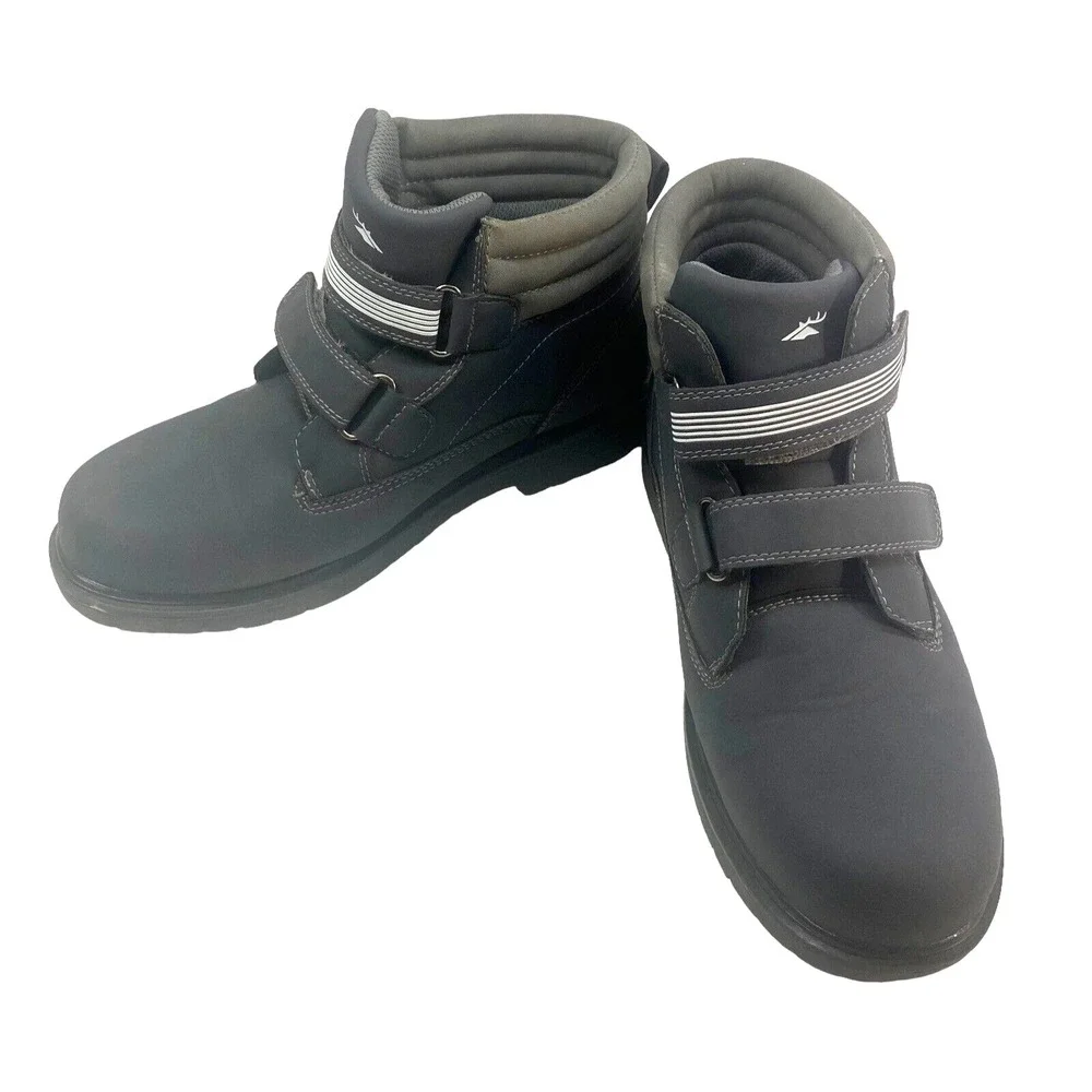 DEERSTAGS Boys Boots Size 7‎ Gray Marker Waterproof s-14